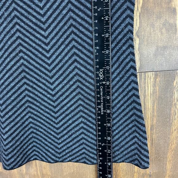 Kerisma Womens Sweater Black Gray Stripe Cashmere Blend Crew Neck Medium - Picture 9 of 13